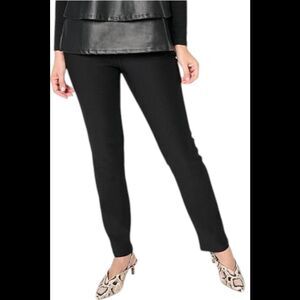 Antthony Ottoman Women's Knit Pull-On Straight Leg Pant Black - Regular